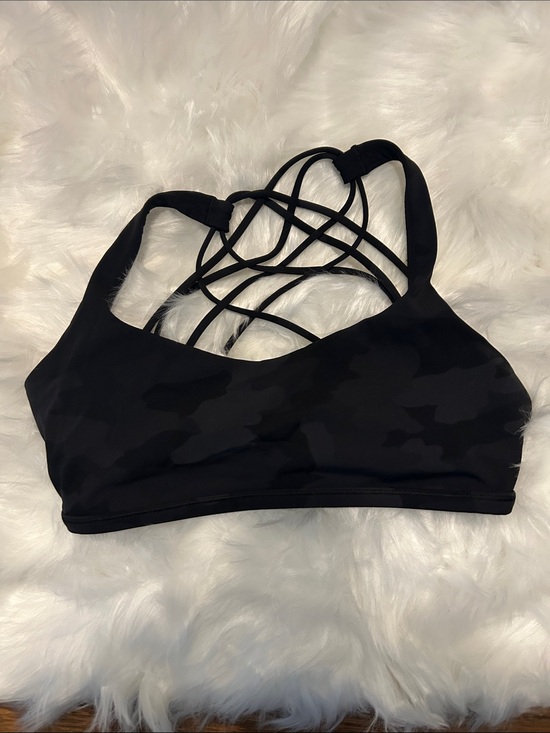 lululemon athletica Other - Black Camo Lululemon Sports Bra Strappy Size 8